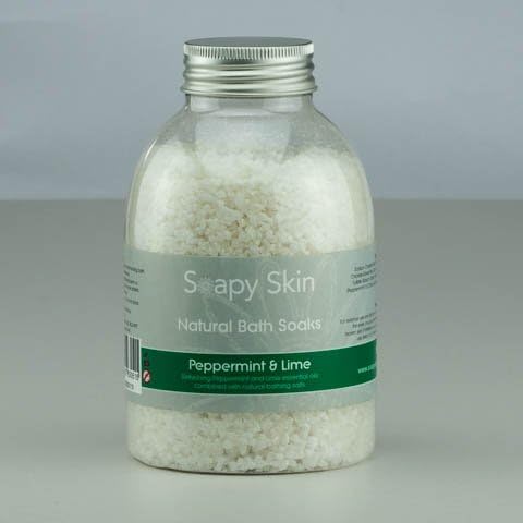 Peppermint and Lime Bath Soak - Invigorate and awaken your senses - Weight: 500g min
