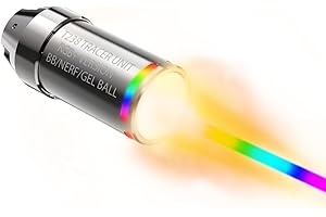 T238-RGB+ Airsoft Tracer, Spitfire Tactical Tracer Unit für Airsoft/NERF/Gel Blaster, Tracer- und Regenbogenmodus, Tracer-Modus,Regenbogenmodus, Sieben Monochrom-Modi (RGB+, Silver)