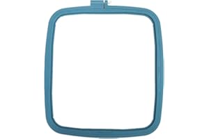 Cleana Arts Aros cuadrados de plástico para bordar, punto de cruz, para bordado y costura (25 x 28 cm)