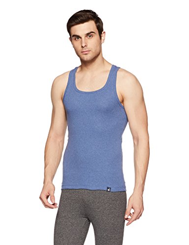 Jockey9922 Men's Super Combed Cotton Rib Slim Fit Racer Back Styling Round Neck Gym Vest