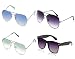 MagJons Standard Aviator and Wayfarer Unisex Sunglasses Combo Set Of 4 (with Box) (MJ2204|50|Multicolour) RS.440.00