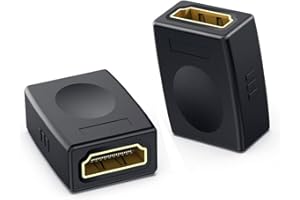 pjp electronics HDMI Joiner Coupler adapter, Hdmi Female to Female joiner Adapter 4K Supports 1080P for TV, PC, Laptop (2 Pack)