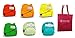 Rumparooz Newborn Cloth Diaper Covers, 6 pack, Gender Neutral Colors with Reusable Dainty Baby Bag Bundle (Aplix)