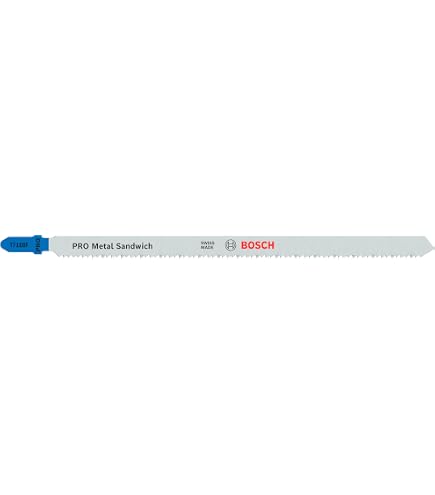 Bosch Expert Lame Scie Sauteuse 'Stainless Steel' T118 AHM - Pour Acier Inox - 3 Lames