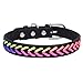 Produktbild Yosemite Pet Hundehalsband, verstellbar, Kunstleder mit geflochtener Strick Hund Katze Welpe Halsband