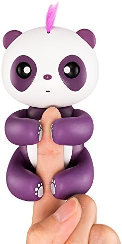 Getek Finger Panda, Interactive Finger Baby Panda Toy, Electronic Smart Fingerlings Pet Induction Toy, Kids Christmas Birthday Gift (Purple)