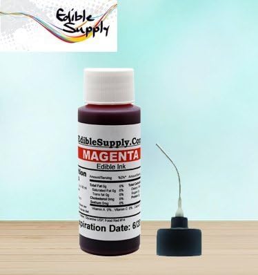 Edible Supply 2 oz Magenta Edible Ink Refill Bottle for All Canon Printers by Edible Supply