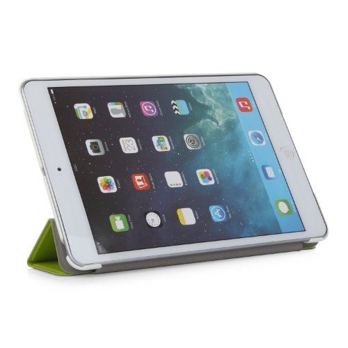 iHarbort® iPad mini Retina/ iPad mini 3/2/1 Hülle – Premium PU Leder Tasche Hülle Etui Schutzhülle Ständer für iPad mini 3/2/1, mit Schlaf / Wach-up-Funktion (iPad mini 3/2/1, grün) - 2