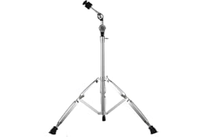 Lfhelper Cymbal Stand Set - Adjustable Height, Non-Slip Design, Portable Metal Tripod Stand for Drum Kit - Dual-Use Boom/Straight Combo - Easy Installation