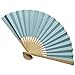 Produktbild Syeytx chinesischen Stil Hand Fan doppelseitiges Papier Fan Bambus Papier Faltfächer Party Hochzeit Dekor Wandventilator, Hochzeit, Party, Tanz, Karneval Dekor