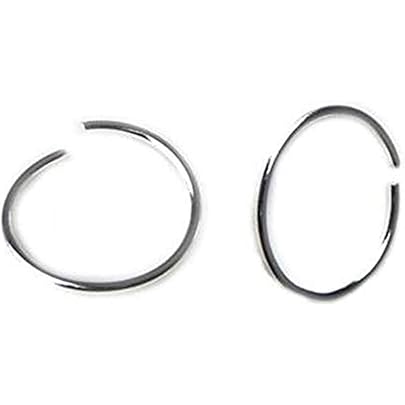 Anelli Naso Argento 925 4 Anelli Argento 925 Per Naso | Diametro 9mm | Spessore 0.6mm | Con Sfera E Barra Argento Sterling 0.6mm - Foto 13