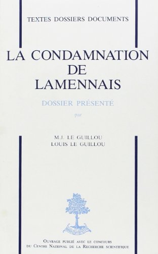 Télécharger La condamnation de Lammenais Gratuit