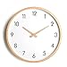 Produktbild Wall Clock Uhren einfache Massivholz Wanduhr runden Glasspiegel PVC Zifferblatt Wohnzimmer zu Hause Quarzuhr 1 Abschnitt 5. Batterie Wohnzimmer Küche Schlafzimmer Büro