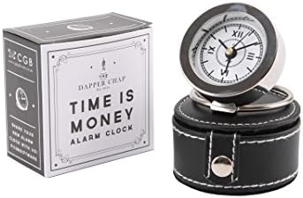 Travel Clock In A Pocket Case - Black