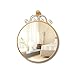 Produktbild JINAN KaxJZ Eisen Kunst Spiegel, Wandhalterung Gold Make-up Spiegel Dressing Spiegel Schlafzimmer Wohnzimmer kreative Suspension Restaurant Spiegel Glatter, Flacher Spiegel (größe : 50 cm)