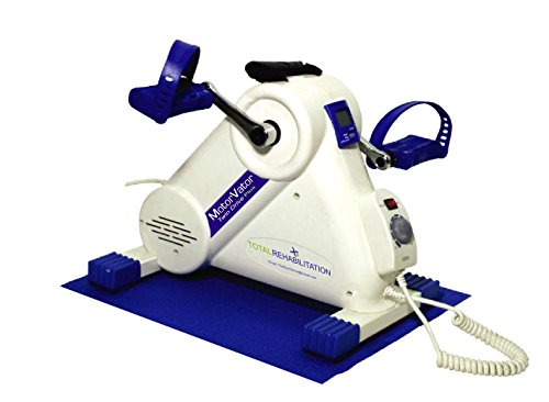 NEU - MotorVator Twin Drive Plus - von Total Rehabilitation - Motorisierter Mini-Heimtrainer - Einfaches, geräuscharmes Workout auf jedem Stuhl – Trainingsmaschine zur Stärkung der Arm- und Beinmuskeln & Bänder, Linderung von Gelenksschmerzen, Verbesserung der Gelenkigkeit & Förderung der Durchblutung – LCD-Display & Geschwindigkeitskontrolle für sanftes Training – Pedaltrainer der höchsten Qualität - Einfacher Transport, leichtes Design – Vormontiert für zu Hause oder in Kliniken.