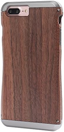 Wooden iPhone 7 Plus Case- LEAPCOVER Real Wood &amp; Aluminum iPhone 7 Plus Cover [Drop-Proof], Natural Handmade Wood Phone Cover for Apple iPhone 7 Plus(4.7 in-ch, 1 package)
