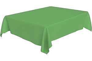 AEX Disposable Green Tablecloth – Waterproof 54" × 72" Plastic Table Cover, Party Tablecloths for Weddings, Birthdays & Picnics – Easy Cleanup Table Cloth