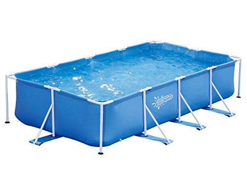 Summer Escapes Frame Pool 427x244x91cm Rahmen Swimming Pool Familien Schwimmbad mit Filterpumpe - 2