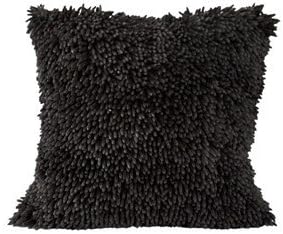 Cushion cover Shaggy Cushion Cover 40 x 40 Black