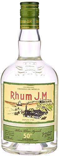 Rhum J.M Blanc Agricole White Rum: Distilled and bottled in Martinique / 50% vol, 70cl