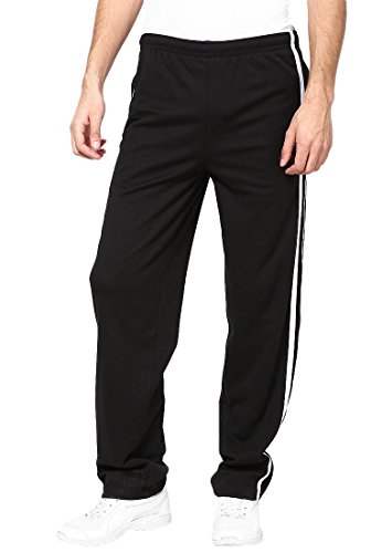 berge'Men Cotton Polyester Comfy Regular Fit Sports Quality Track Pants with Secure Zipper Pocket, Casual Wear Lower Tracks Pant