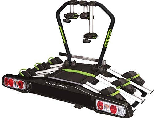 GO BIKER Portabicicletas de bola, Negro con verde