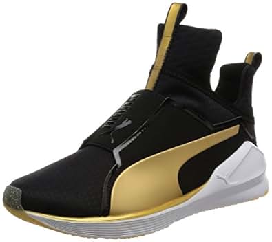 puma suede black team gold white