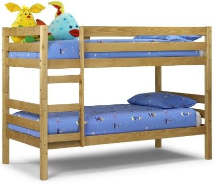 Happy Beds Wyoming Standard Two Sleeper 3' Solid Pine Wood Bunk Bed With 2x Luxury Spring Mattresses