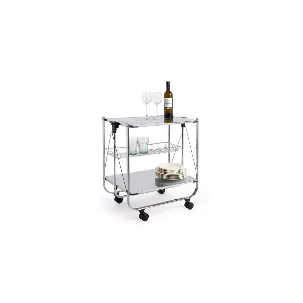 abc HOME living Servierwagen | Rollwagen | Küchenwagen | grau