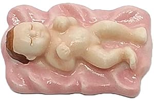 FABOLAND Une façon Originale pour annoncer l'arrivée d'un Enfant - Une fève C'est Une Fille - couffin Rose V2 - FB003