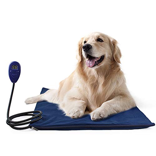 Preisvergleich Produktbild GTRS Intelligentes Pet Wasserdichtes Isolierbett, Katze Und Hund Innen Elektrische Heizkissen, Anti-Grab-Bit, 50 * 50Cm, Konstante Temperatur Heizung, Sicherheitspflege (Blau)