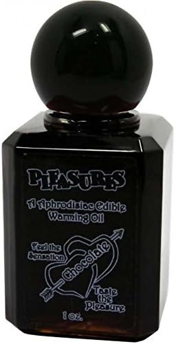 Pleasures Aphrodisiac Edible Warming Oil, 1 fl.oz, Chocolate