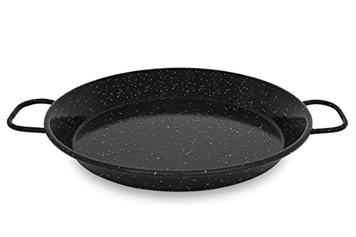 Menax – Paella Pfanne – Stahl Emailliert Antihaftbeschichtet – Original aus Spanien – 42 cm – 8 Portionen - 3