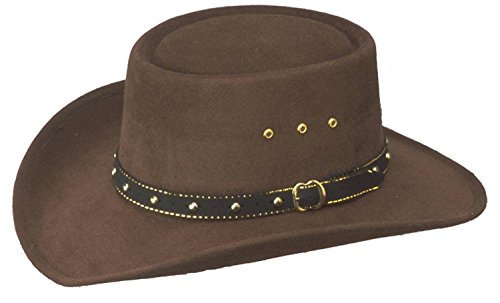 Western Express Men's Faux Felt Birmingham Gambler Cowboy Hat With Band