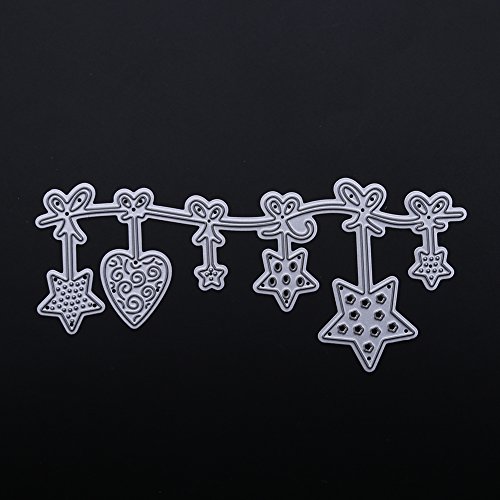 Amazingdeal365 Deko Metall Form Stanzschablonen Schablonen Schneiden DIY Dekor Sammelalbum Karten Buchzeichen Lesezeichen als Geschenk für Freunde Geburtstag Kinder,Kindergarten Hobby Schule Handarbeit Unterricht usw. Ein tolles Geschenk! - 7