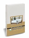 COTTON COMFORT 100% EGYPTIAN COTTON 400 THREAD COUNT FITTED SHEET HOTEL QUALITY - SMALL DOUBLE WHITE
