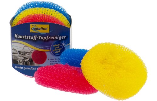 Preisvergleich Produktbild aqualine 1007 Kunststoff Topfreiniger 3 Stück (AB19)