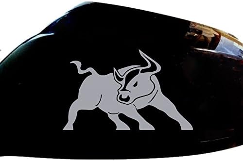 Bull Raton Car Stickers Wing Mirror Styling Decals (Set of 2), Silver
