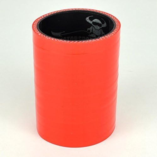 Demon MotorSport 76mm 3.0" - Straight Silicone Hose (Length 76mm) Red with Black Liner