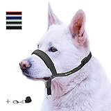 AVISO: Por favor, compruebe el apartado de la descripción que le orientará como adiestrar al perro para aceptar el bozal debido a que los perros pueden estresarse al comienzo del uso de bozales: intentan quitarse el bozal o morder a través de él.