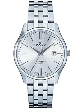 GROVANA Herren-Armbanduhr 1568.1132 Analog Silber 1568.1132