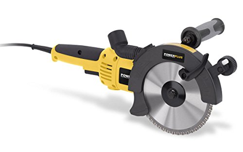 Powerplus Kreissäge 1500 Watt Doppelblattsäge Handkreissäge + 10 Wachsstifte - 2