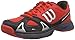Wilson RUSH PRO JUNIOR, Unisex-Kinder Tennisschuhe, Mehrfarbig (Neon Red Wilson/Fiesta Pink Wilson/White), 37 2/3 EU (4.5 Kinder UK)