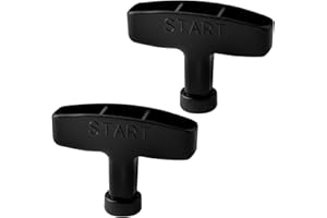 Lotsdonxia 2 Pcs Gasoline Engine Starter Handle Grip – Hard Plastic Recoil Pull Handle for Lawn Mower, Generator, Chainsaw, Water Pump, Compatible with Small Engines