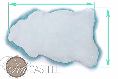 Lammfell | Schaffell türkis hell Türkis hell 110 cm - 6