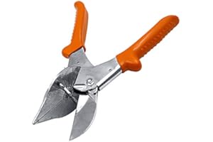 WMLBK Ciseaux à onglet de coupe en quart de rond, 45 à 135 degrés, multi-angle en PVC, outil de coupe à onglet