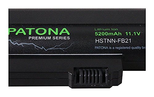 PATONA Premium Laptop Akku für HP Compaq 2400 | 2510p | NC2400 | EliteBook 2530p | 2540p | 2533t – [ Li-ion; 5200mAh; schwarz] - 4