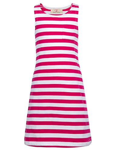 GRACE KARIN Robe sans Manches à Col Rond pour Fille Cl490-1 5~7 ans