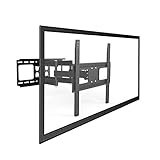  Savonga Fernseh Wandhalterung schwenkbar neigbar TV Wandhalterung für LED LCD 4K smart Fernseher 32 40 42 43 49 50 55 Zoll wie Samsung Telefunken Hisense VESA 100x100 200x100 200x200 300x300 400x200 400x400 hält bis max 50kg robuste Design doppelarm 522111N